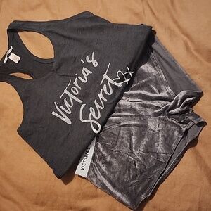 Victoria's secret PJs + Maroon VS Slippers